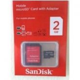 Cartão Micro SD 2GB Sandisk
